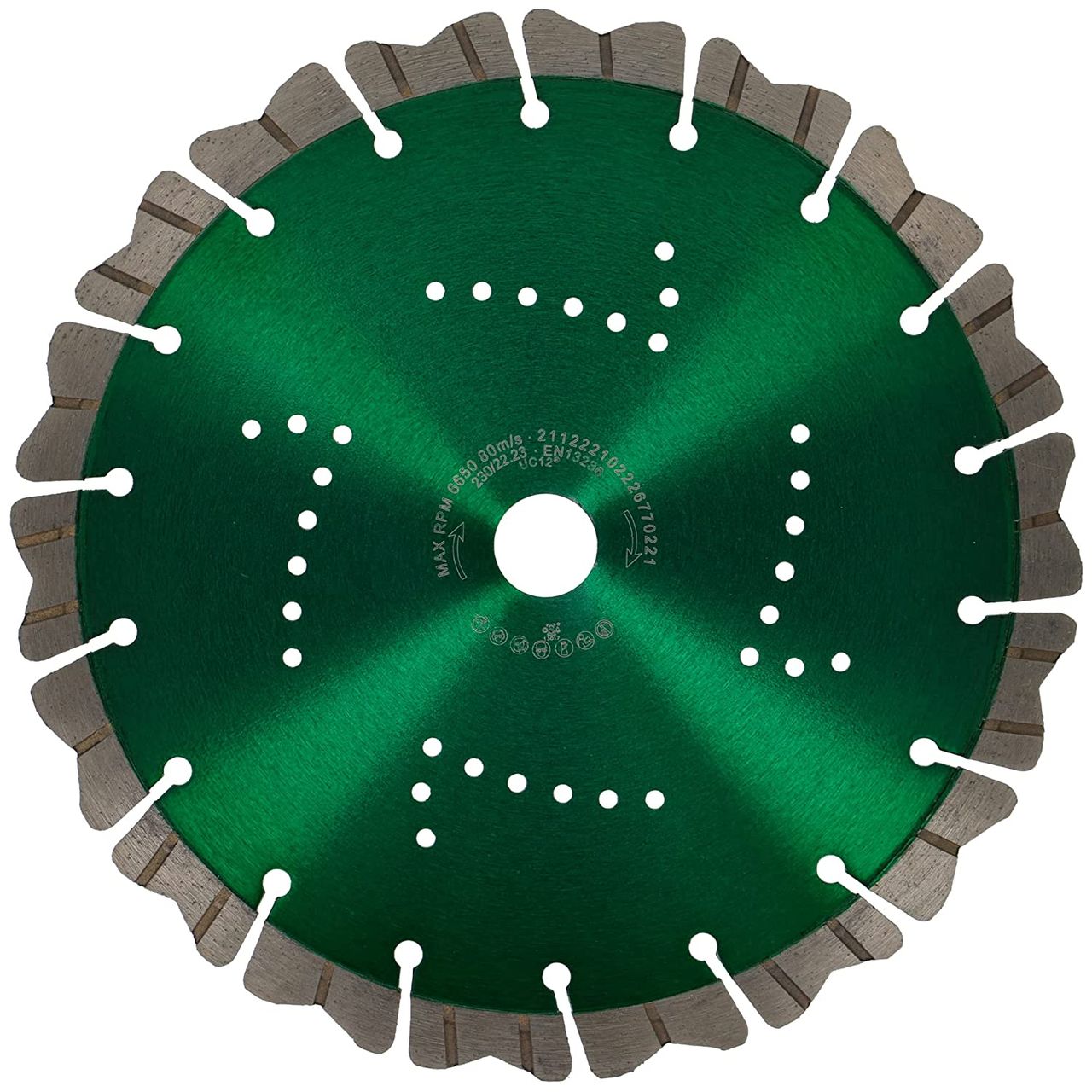 diamanttrennscheibe 230mm concave hinten