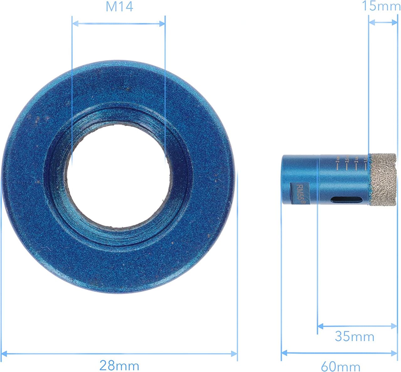 diamant fliesenbohrer db009 28mm abmessung