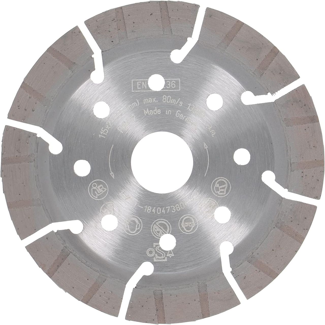 diamanttrennscheibe bg013 115mm hinten