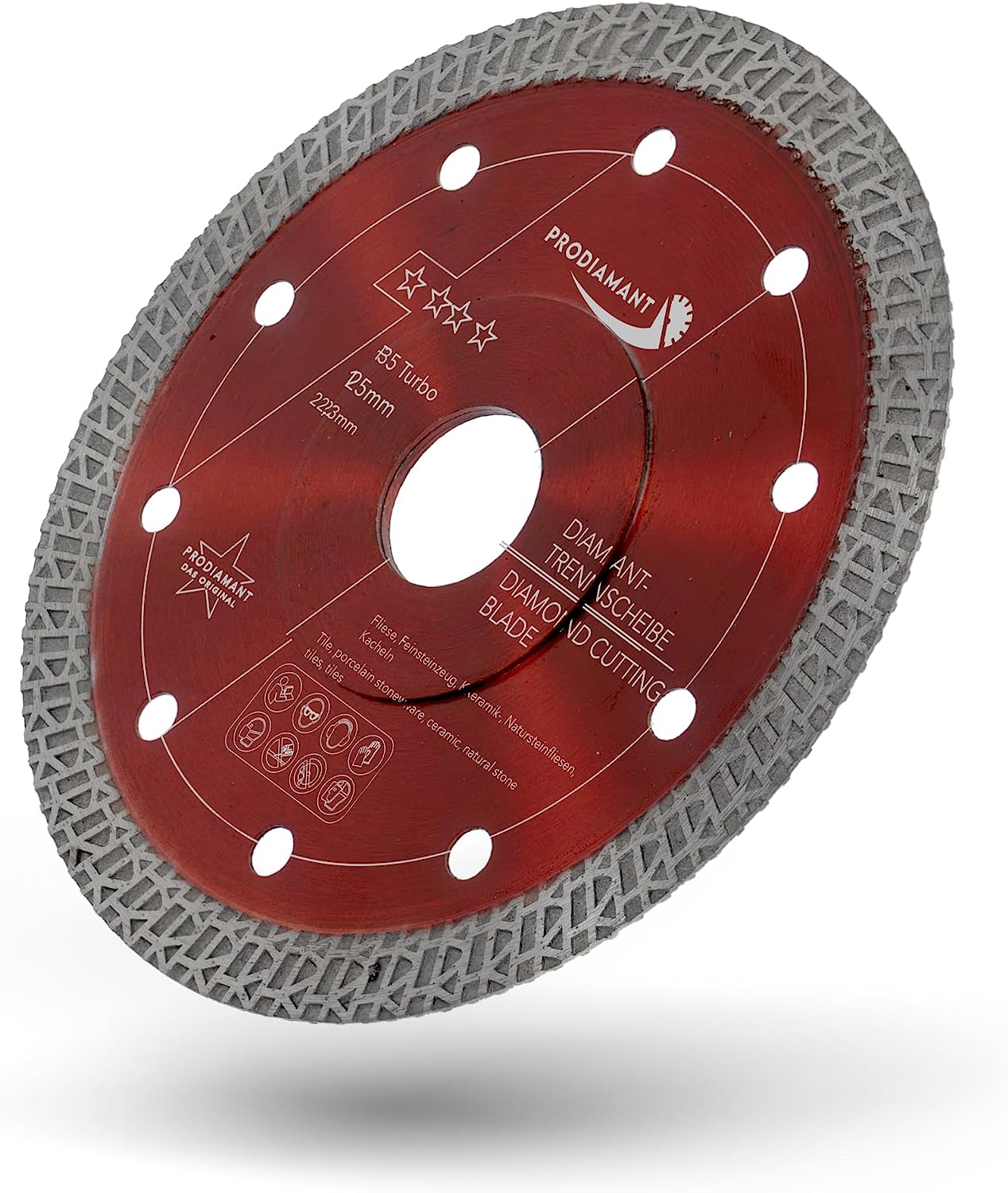 diamanttrennscheibe fliese 125mm schraeg