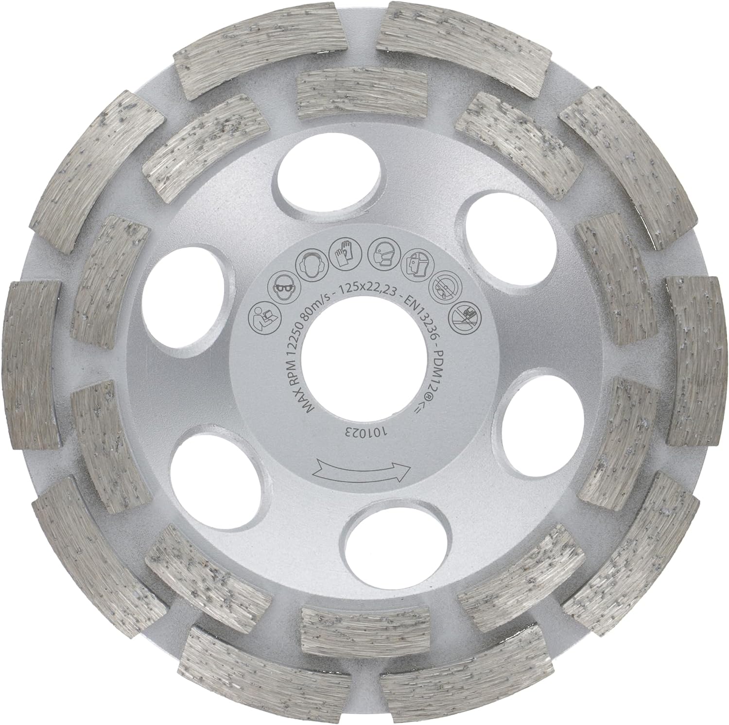 prodiamant premium diamantschleiftopf 125mm doppelreihig gedreht