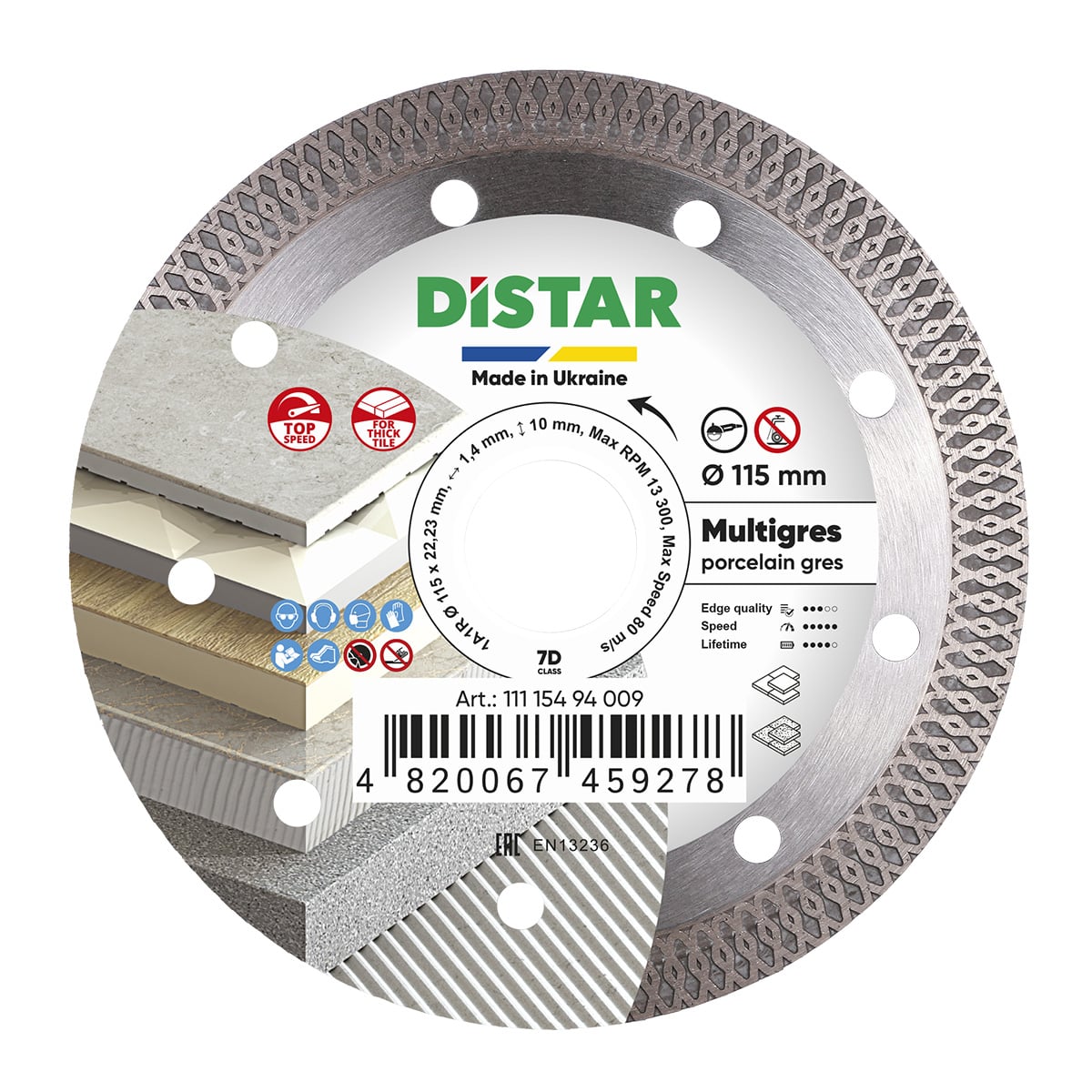 distar diamanttrennscheibe 1a1r multigres 115mm main